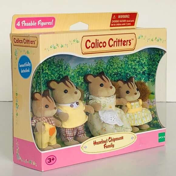 Calico Critters Hazelnut Chipmunk Family New in Box - Picture 11 of 12